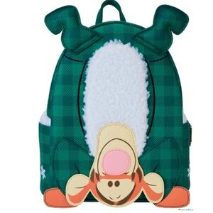 Loungefly Disney Tiger Green Plaid Backpack hard Tag New!